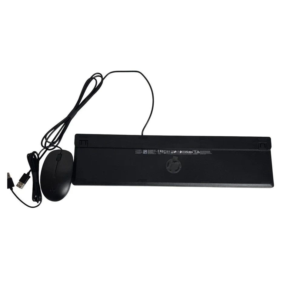 HP Wired Keyboard and Mouse Combo‎ Black USB L98809-001 NWOB